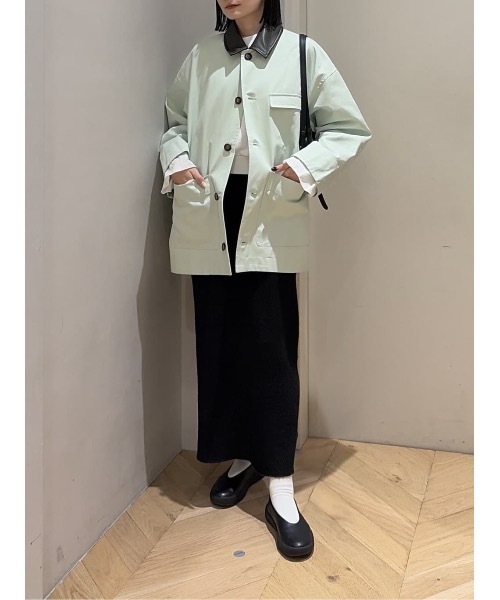 STYLEMIXER（スタイルミキサー） カバーオール フェイクレザーカラー