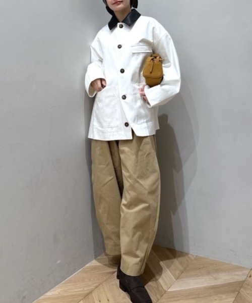 STYLEMIXER（スタイルミキサー） カバーオール フェイクレザーカラー