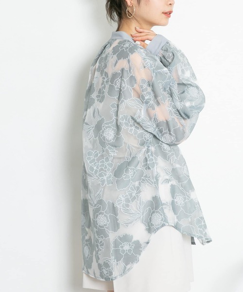 「KBF」 長袖ブラウス ONE ベージュ レディース_画像5