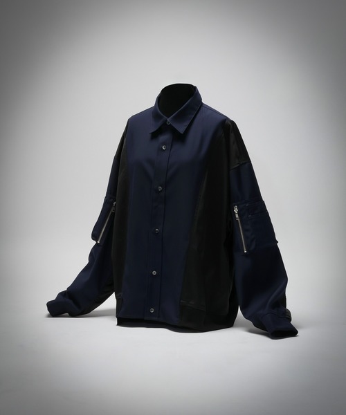 HARE シャツ HARE（ハレ） シャツ 「SET UP対応」FUSION CRAFT MA-1ドッキング