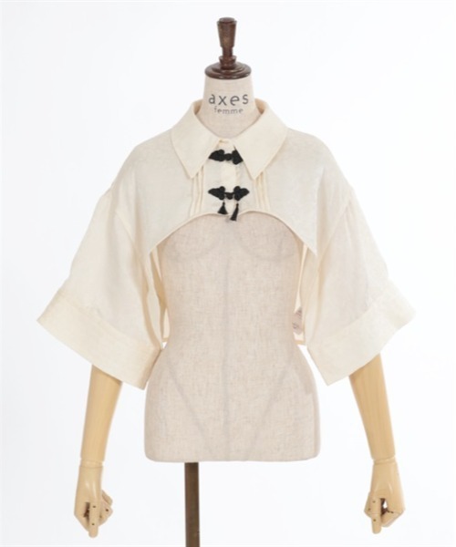 「axes femme」 ボレロ FREE キナリ レディース_画像5