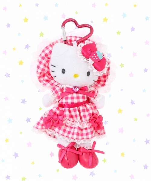 レア‼️26thロリータドレスキティ チャーム ピンク sanrio（サンリオ） キーホルダー 「nini toys/ニニトイズ」「Hello