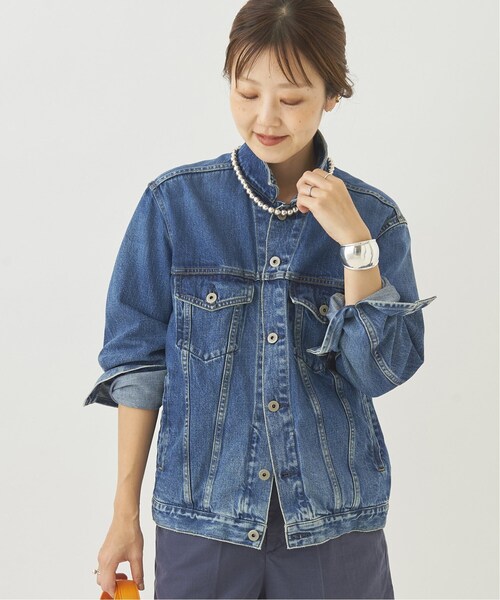 「Plage」 デニムジャケット 38 ブルー レディースの画像