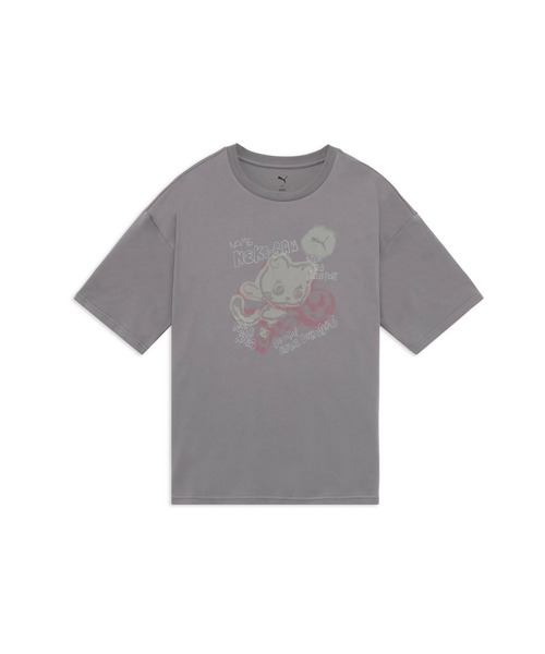 PUMA（プーマ） tシャツ ユニセックス NEKO-san スケッチ グラフィック