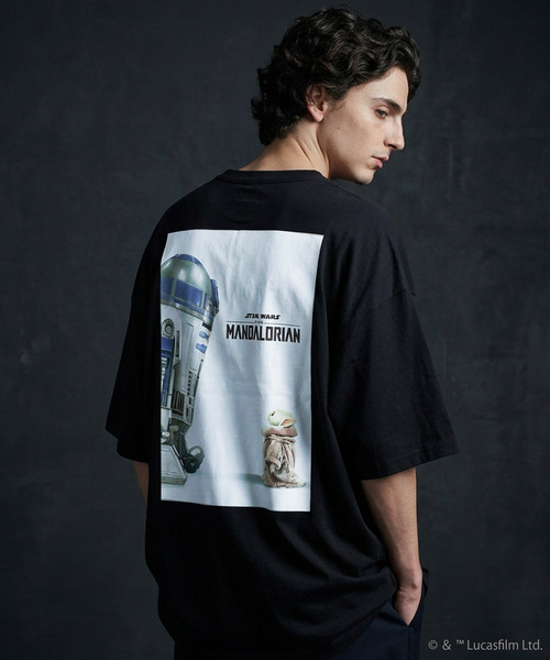 STAR WARS スターウォーズ マンダロリアン オーバーサイズ Tシャツ L STAR WARS（スター・ウォーズ） tシャツ マンダロリアン 半袖Tシャツ