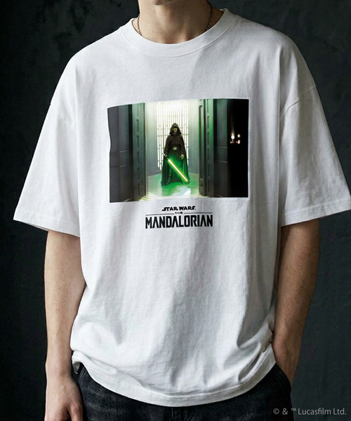 STAR WARS スターウォーズ マンダロリアン オーバーサイズ Tシャツ L STAR WARS（スター・ウォーズ） tシャツ マンダロリアン 半袖Tシャツ