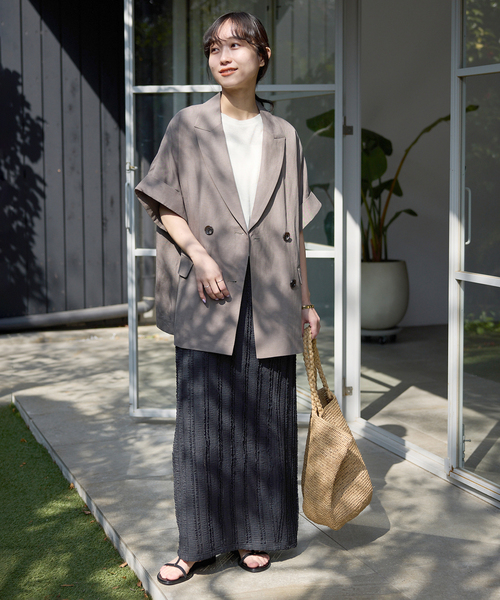 SLOBE IENAフリルカットソータイトスカート SLOBE IENA（スローブイエナ）の「フリルカットソータイトスカート