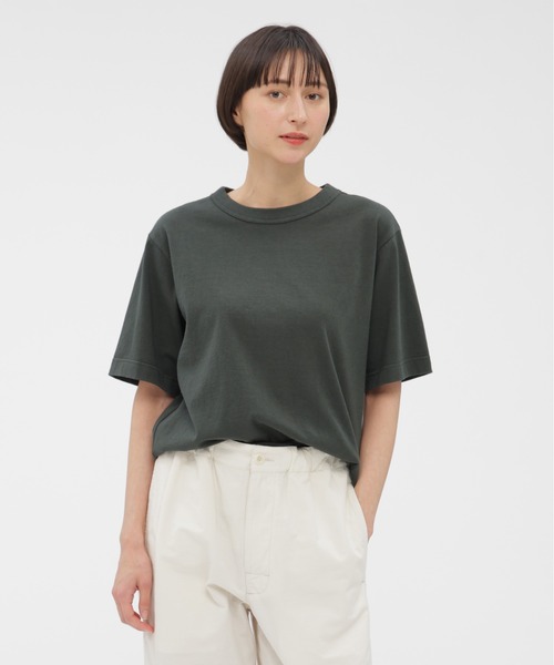 MHL.（エムエイチエル） tシャツ RAW SLUB COTTON JERSEY レディース