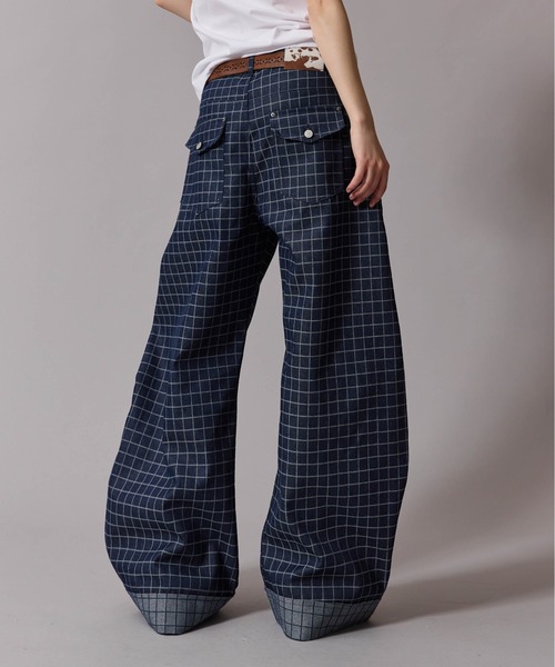 CIVVY. ジーンズ Roll-Up Check Denim - ロールアップチェックデニム