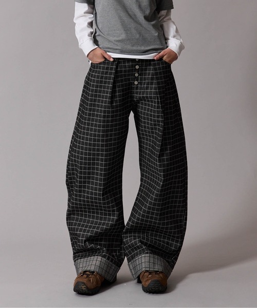 CIVVY. ジーンズ Roll-Up Check Denim - ロールアップチェックデニム