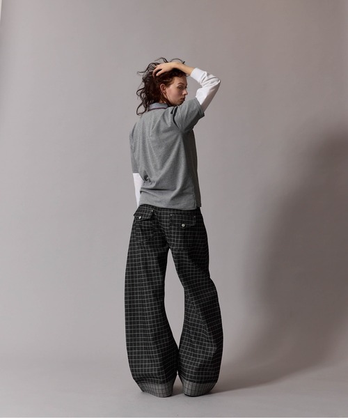 CIVVY. ジーンズ Roll-Up Check Denim - ロールアップチェックデニム