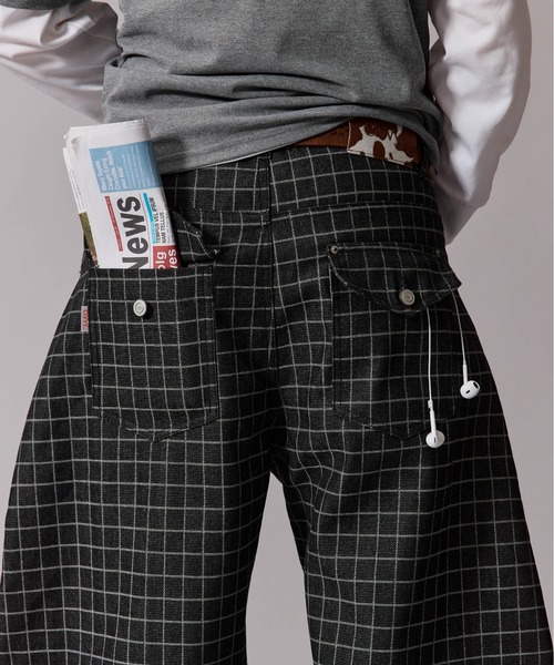 CIVVY. ジーンズ Roll-Up Check Denim - ロールアップチェックデニム