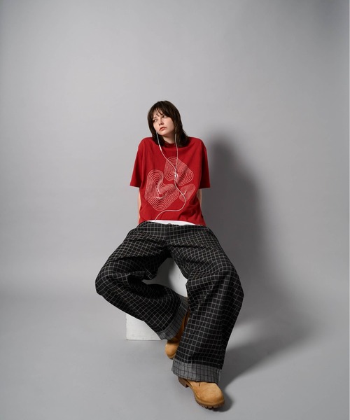 CIVVY. ジーンズ Roll-Up Check Denim - ロールアップチェックデニム