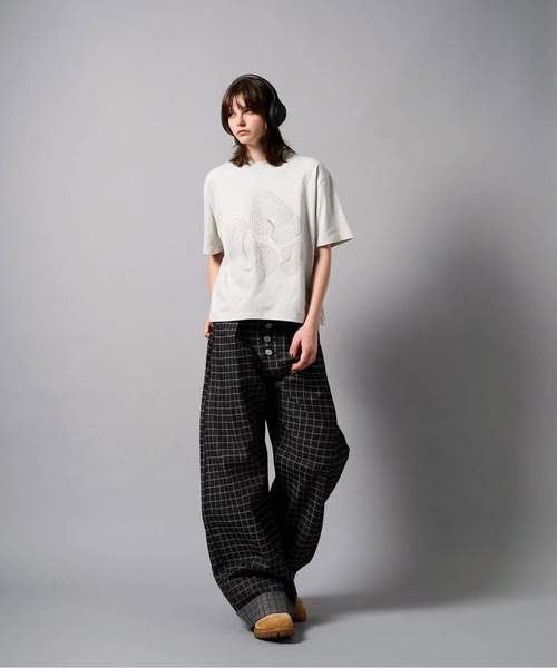 CIVVY. ジーンズ Roll-Up Check Denim - ロールアップチェックデニム