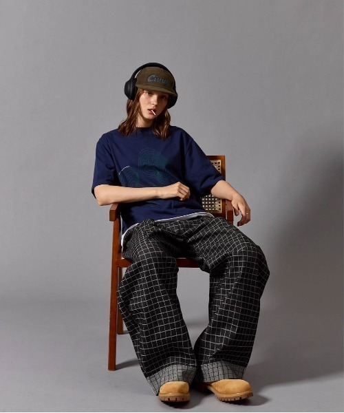 CIVVY. Roll-Up Check Denim ブラックデニム　Lサイズ CIVVY. ジーンズ Roll-Up Check Denim - ロールアップチェックデニム