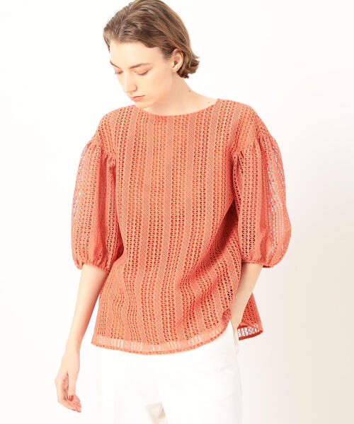 Ballsey（ボールジィ） 長袖ブラウス 36 レッド レディース : ZOZOTOWN 