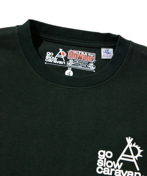 「go slow caravan」 長袖Tシャツ LARGE セージグリーン メンズ_画像3