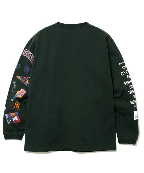 「go slow caravan」 長袖Tシャツ LARGE セージグリーン メンズ_画像9