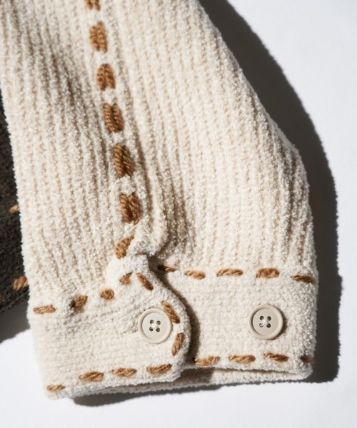 カーディガン PHINGERIN / フィンガリン PG1 POCKET CARDIGAN (PD-252-KN-021) メンズの画像