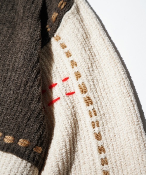 カーディガン PHINGERIN / フィンガリン PG1 POCKET CARDIGAN (PD-252-KN-021) メンズの画像