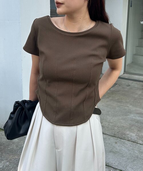 tシャツ コルセットT レディースの画像