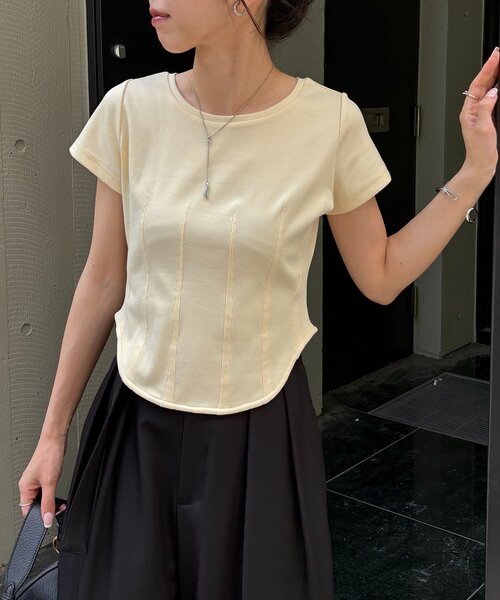 tシャツ コルセットT レディースの画像