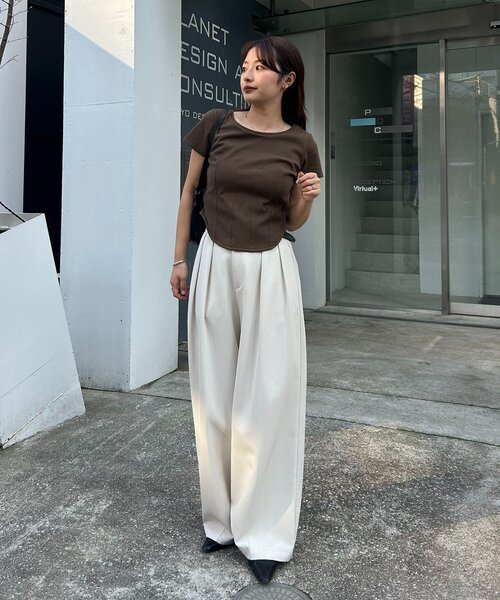 tシャツ コルセットT レディースの画像