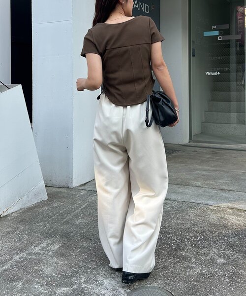 tシャツ コルセットT レディースの画像