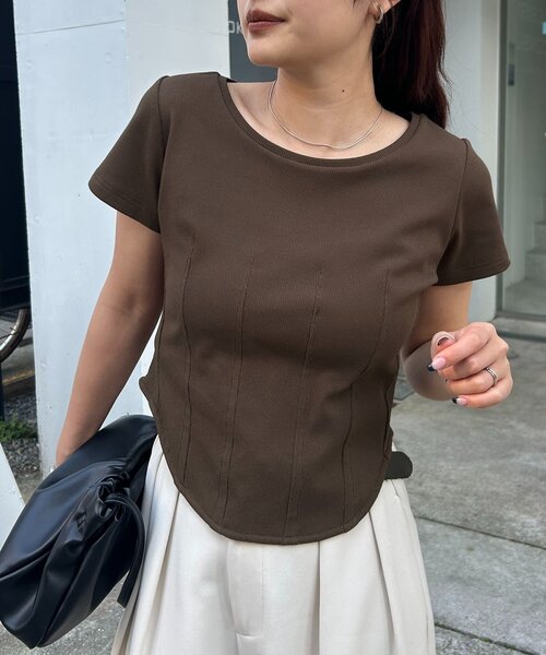 tシャツ コルセットT レディースの画像