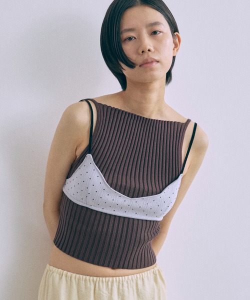 EN NEUME 「Set Up」Powder Dot Bra Top / 「セットアップ対応 
