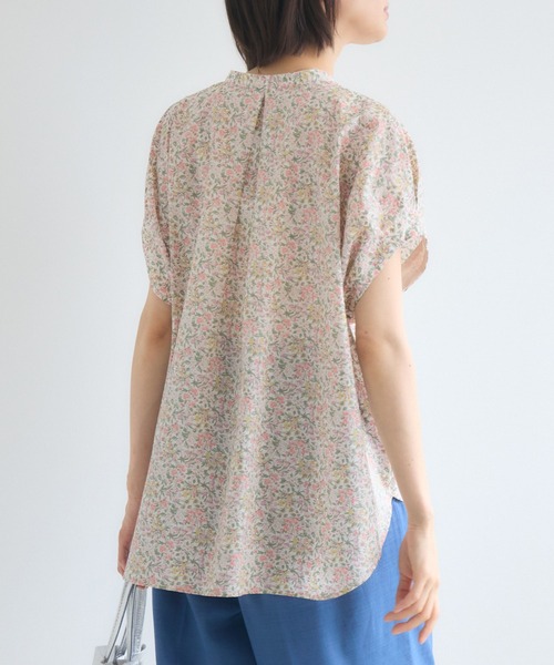 ブラウス シャツ 「MADE IN JAPAN」NAZANIN/ナザニン プリントブラウスMade With Liberty Fabricsの画像