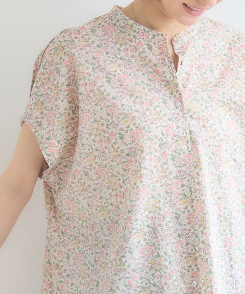 ブラウス シャツ 「MADE IN JAPAN」NAZANIN/ナザニン プリントブラウスMade With Liberty Fabricsの画像