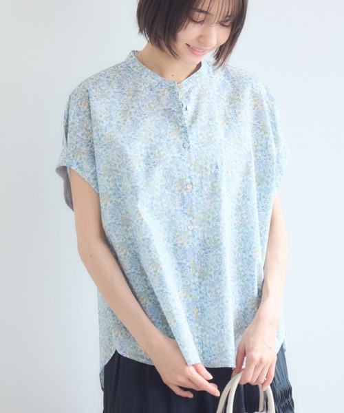 ブラウス シャツ 「MADE IN JAPAN」NAZANIN/ナザニン プリントブラウスMade With Liberty Fabricsの画像