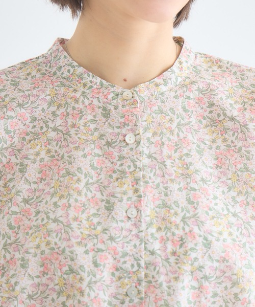 ブラウス シャツ 「MADE IN JAPAN」NAZANIN/ナザニン プリントブラウスMade With Liberty Fabricsの画像
