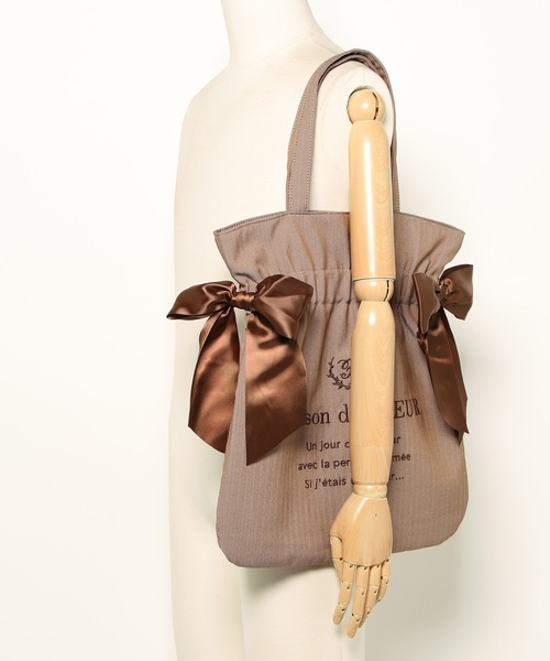 「Maison de FLEUR」 トートバッグ FREE グレー レディース_画像2