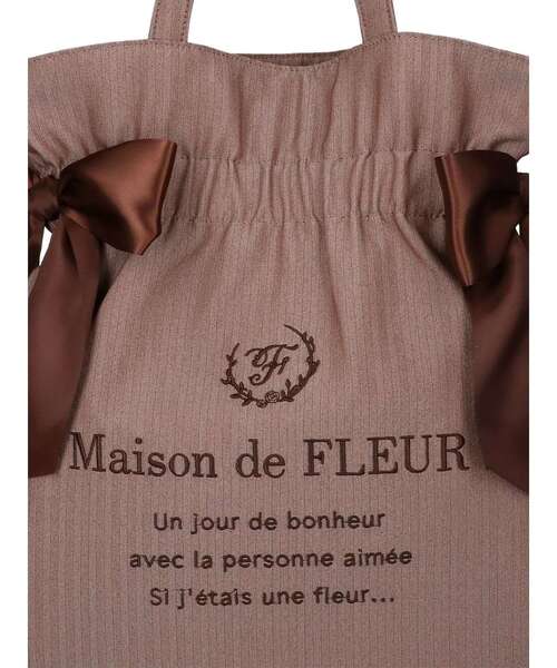 「Maison de FLEUR」 トートバッグ FREE グレー レディース_画像9