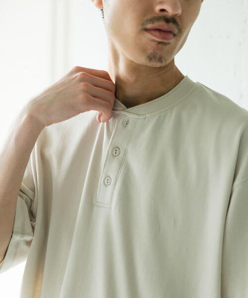 GREAT LAKES ヘンリーネック Tシャツ 36 URBAN RESEARCH DOORS（アーバンリサーチドアーズ） ヘンリーネック t