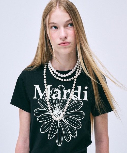 「Mardi Mercredi」 半袖Tシャツ FREE ブラック レディース_画像5