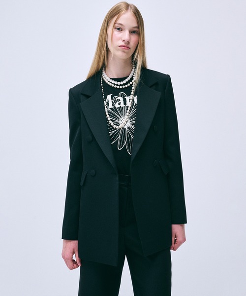 「Mardi Mercredi」 半袖Tシャツ FREE ブラック レディース_画像6
