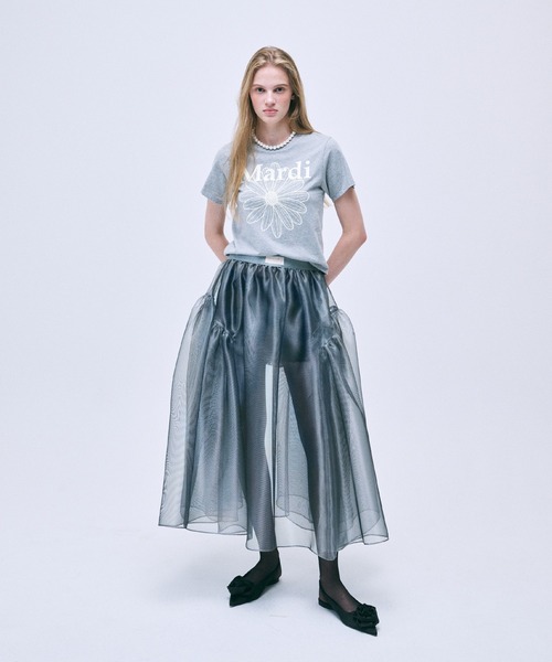 「Mardi Mercredi」 半袖Tシャツ FREE ブラック レディース_画像7