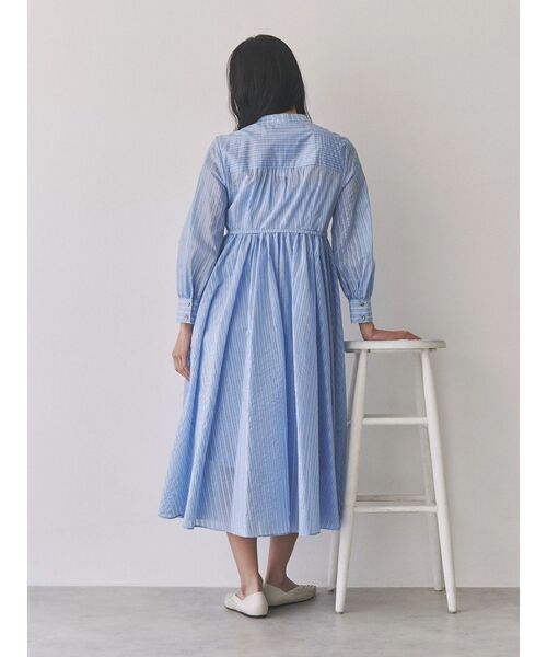 「TONAL」 長袖ワンピース MEDIUM ブルー レディース_画像4