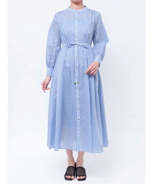 「TONAL」 長袖ワンピース MEDIUM ブルー レディース_画像9