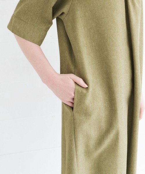 「Viola e Viola」 半袖ワンピース MEDIUM モカ レディース_画像3