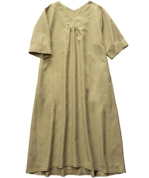 「Viola e Viola」 半袖ワンピース MEDIUM モカ レディース_画像4