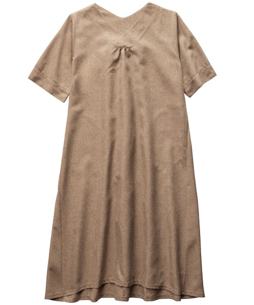 「Viola e Viola」 半袖ワンピース MEDIUM モカ レディース_画像5