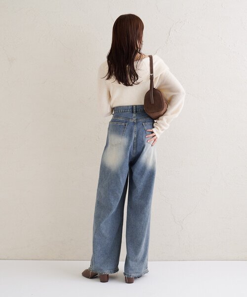 「mystic」 デニムパンツ 0 ブルー レディース_画像8