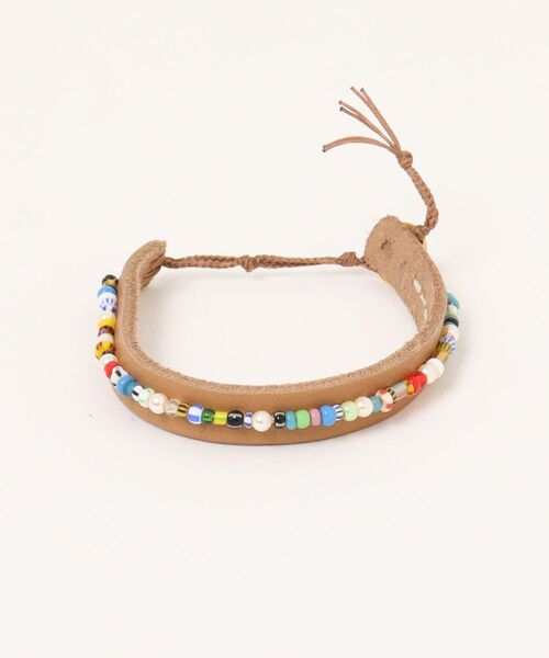 A.en（エイエン） ブレスレット 「CHAN LUU」LEATHER BEADS BRACELET