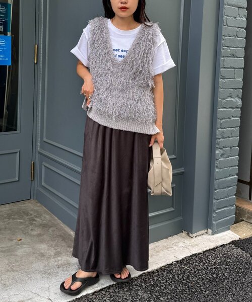 「CIAOPANIC TYPY」 ロングスカート SMALL ベージュ レディース_画像6