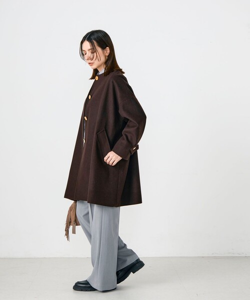 NOLLEY'S（ノーリーズ） ノーカラーコート コート 「Traditional