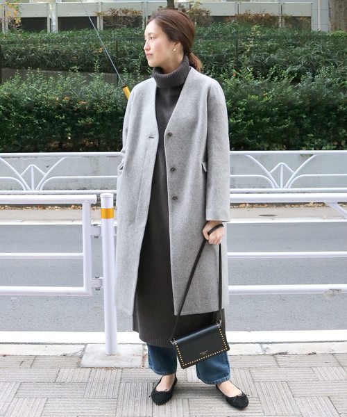 最終価格IENA Vネック ノーカラー コート　イエナ SLOBE IENA Vネックノーカラーコート◇ : ZOZOTOWN Yahoo!店